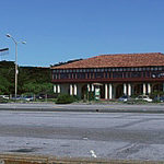 A far shot of Beach Chalet Brewery and Restaurant