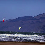 More wind surfers at the Ocean Beach